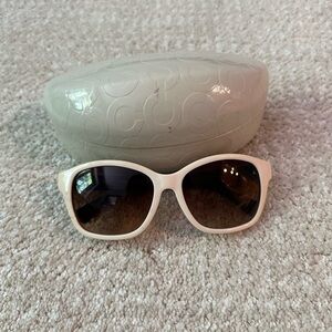 White and tortoiseshell Coach Sunglasses